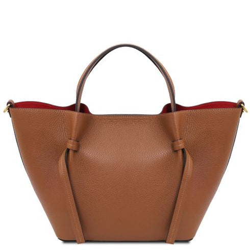 Legame - Leather shopping bag - Large size